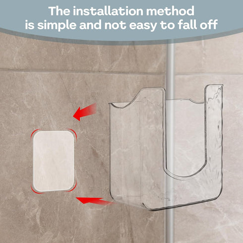 Piriuuo Wipes Dispenser, Wall-Mounted Wipes Holder for Bathroom Clear Wipe Dispenser Flushable Wipe Holder for Bathroom