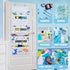 4 Closet WERNNSAI Dinosaur Over Door Hanging Organizer - Behind Door Storage with Clear Window Pockets for Baby Boys