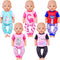 UNICORN ELEMENT 5 Sets Baby Doll Clothes Outfits for 14-18 Inch Dolls - Baby Doll Accessories