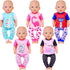UNICORN ELEMENT 5 Sets Baby Doll Clothes Outfits for 14-18 Inch Dolls - Baby Doll Accessories