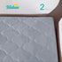 2 Pack Pack Pack 39" 27" Biloban and Play Mattress Protector Sheets Fitted Waterproof Playard Mattress Pad, Compatible
