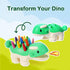 24 Set YPLUS Dinosaur Toys with Peanut Crayons, Montessori Sensory Fine Motor Learning Toys Colors Toddler Crayons Box