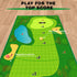 TOY Life Chipping Golf Game Mat, Indoor Outdoor Games for Kids & Family, Backyard Golf Set
