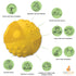 caaocho Pure Natural Rubber Sensory Ball Sunshine 3" - BPA Free Baby Toy for Sensory Development, Perfect Bouncer