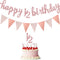 Boao Pre-Strung Half Birthday Decorations Set, Glitter 1/2 Half Year Cake Topper, 6 Months Happy Banner for Baby Shower