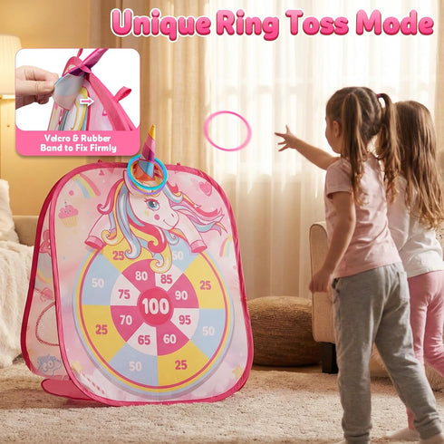 3 4 5 6 7 8 Bean Bag Toss Game for Kids - Cornhole Board Outdoor Toys for Toddlers -Party Activities Carnival Outside
