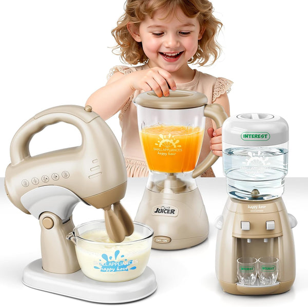 Xelabrion Kids Kitchen Playset for Toddlers, Play Kitchen Toys with Lights & Sounds,