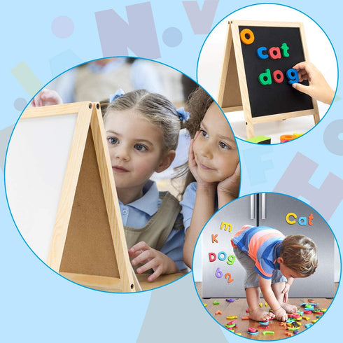 INNOCHEER Magnetic Letters and Numbers for Toddlers, Magnetic Board for Kids, ABC Alphabet Magnets, Educational Dry