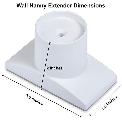 Wall Nanny Extender, 4 Inch Baby Gate Extension Guard, Protects Walls, for Child Pet Gate, 4 Pack