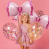 Pink Bowtie Foil Balloon for Baby Shower, Kids Mouse Theme Party Decoration, Wedding