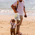 POUYRBA Set 3Pcs Collapsible Beach Bucket and Shovel for Kids, Foldable Sand Toys with Mesh Bag, Portable Sand Buckets