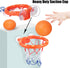 2 Pack Fun Basketball Hoop with Heavy Duty Suction Cups, Bathtub Shooting Game Toy Set with 6 Balls for Kids