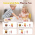 Set Wooden Play Food for Kids Pretend Hamburger Fast Food Toy Play Kitchen Accessories for Toddlers Toy Food Gift