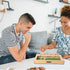 GSE Wooden Shut The Box Dice Game Board, 9 Numbers, 2 Wooden Dices, Classic Tabletop Version
