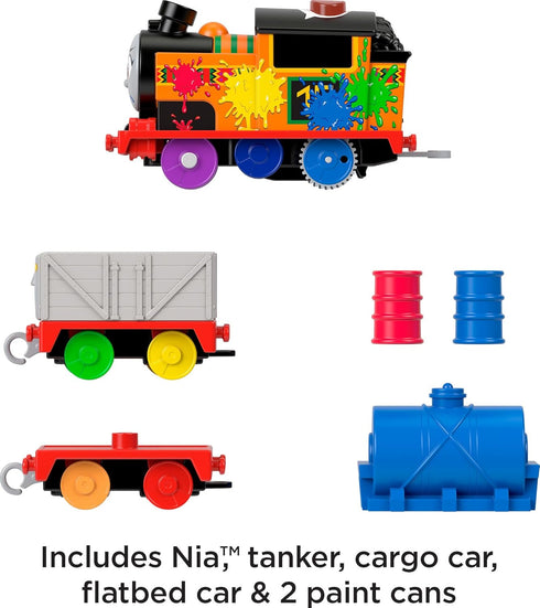 Thomas & Friends Motorized Toy Train - Talking Nia Battery-Powered Engine for Ages 3+