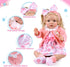 5-Piece Set 17-22 Inch 3+ BABESIDE Reborn Baby Doll Clothes Fits Dolls with Floral Dress, Headband, Coat, Baby Doll