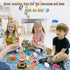 Sets 2-4, 3 4 5 6 7 8 Dough Play for Kids Dinosaur Noodle Maker Toy, Toddler Play Clay Kit with Dinosaur Modle Eggs