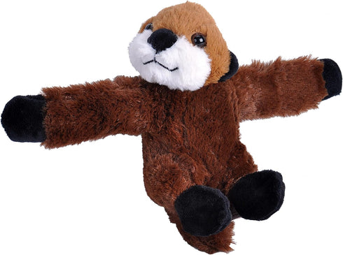 Wild Republic Huggers Otter Plush Toy, 8 Inches, Stuffed Animal, Kids Toys, Slap Bracelet