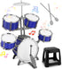Upgraded Kids Drum Set for Toddlers 1-3, Plastic Musical Jazz Drum Instruments Kit for Birthday