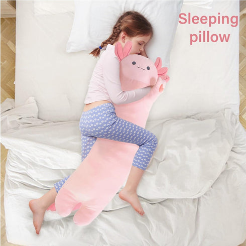 Long Axolotl Plush Toy, 19.6 Inch Cute Stuffed Animal, Axolotl Plush Gift for Girls Boys