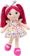 June Garden 18" Snuggle Cuties Sophie - Huggable Pink Plush Doll Gift for Girls - Soft Cuddly Rag Doll