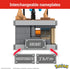 Mega Pokémon Building Toys Set - Mini Motion Golbat with 313 Pieces, Wing Flapping Motion for Adult Collectors