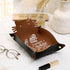 Cat Dice Rolling Tray, Novelty Folding Leather Dice Holder, Portable Storage Accessories for DND RPG Game Players