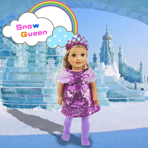 ebuddy 10 Set 18 Inch Doll Clothes and Accessories - Fashion Doll Clothes Fit for 18 inch Girl Doll