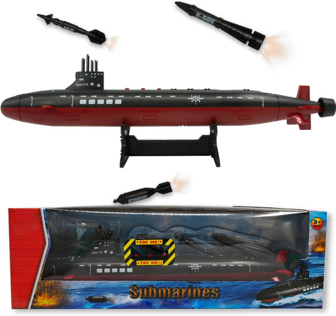 OTONOPI Toy Submarine Military Toy Naval Ship with Launching Function Model Ship