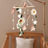 SWECOMZE Floral Baby Mobile Nursery Decor Felt Flowers Butterflies Baby Mobile for Crib Boys Girls Boho Style Neutral