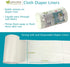 OsoCozy 3 Pack -100 -3 Flushable Diaper Liners - Makes Cloth Diapering Laundering Easier - Super Soft and Gentle on
