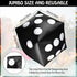 3 Pack Inflatable Dice, Jumbo Giant Inflatable Dice Toy for Indoor Outdoor Board Games, Pool Party Favor (Black, 20