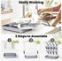 WillMall Countertop 12 Baby Bottle Drying Rack: Vertical Space Saving Large Bottles Holder - Standing Boon Dryer Rack