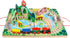 18 Set 3+, 4 Joqutoys Piece Train for Toddlers, Wooden Take-Along Tabletop Railroad for Kids Age Portable Durable Train