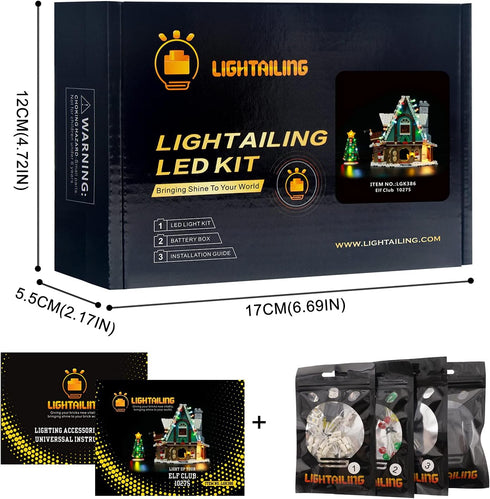 LIGHTAILING Light Set for Elf Club House Building Blocks Model - LED Light Kit Compatible with Lego 10275