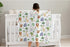 SqtmuHLuo 60x80inch Safari Jungle African Animals Baby Blanket for Boys Girls Neutral Giraffe Elephant Monkey Newborn