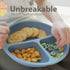Suction Plates for Babies & Toddlers - 100% Food-Grade Silicone, Baby Led Weaning Supplies, 3 Pack