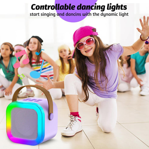 OUTUVAS 4-12, Kids Karaoke Machine Toy, Ages Christmas & Birthday Gift, Karaoke Toys for Boys & Girls