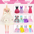 99 5 12 2 2 10 57 11.5 inch Ecore Fun Pcs Doll Clothes Outfits and Accessories- Princess/ Wedding Gowns Fashion Dresses