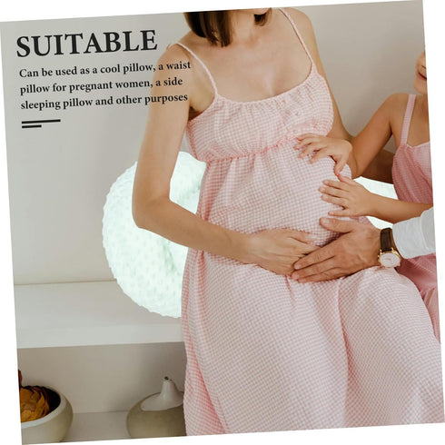 Cooling Wedge Pillow for Pregnancy Support - Comfortable Abdominal Relief
