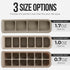 100% 2-Pack 1 oz/6 Silicone Ice Cube Freezer Tray with Lid, Food-Grade Platinum Silicone,Leak Resistance & Dishwasher
