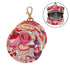 Valentines Gift Round Pacifier Storage Case with Zipper, Portable Pacifier Case for Travel, Diaper Bag & Purse