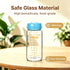 Set, 6 Pack 10oz, (3 3 Matyz Glass Breastmilk Storage Compatible with Spectra Medela Philips Avent Pumps, Wide-Mouth