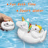 KIDPAPA 4pcs Set Baby Bath Toys,Cute Unicorn Bath Toys for Toddlers,Squirt Bathtub Toys for Boys Girls,Rubber Floating
