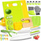 28PCS Toddler Knife Set, Kids Knives for Real Cooking, Montessori Kitchen Knife Set with Cutting Board for Ages 2-10