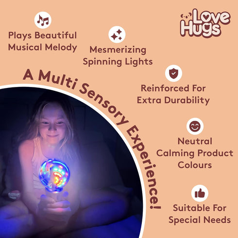 Musical Light Up Wand - Sensory Lights for Autistic Children - Light Up Sensory Toys - Autism Toys - Sensory Toys