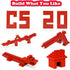 Classic Building Bricks 2x4, Compatible with LEGO Parts 3001, 110 Piece Bulk Building Block for Age 6+ (Red)