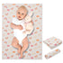 Vegan Leather Baby Changing Mat - Wipeable Portable Changing Pad, Foldable Travel Mat for Newborns (Rainbow, 20"*28")
