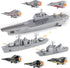 Model Military Naval Ship Aircraft Carrier Toy Play Set with Small Scale