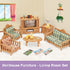 Dollhouse Furniture Set for Kids Toys, Miniature Doll House Accessories for Pretend Play, Boys Girls & Toddlers Age 3+